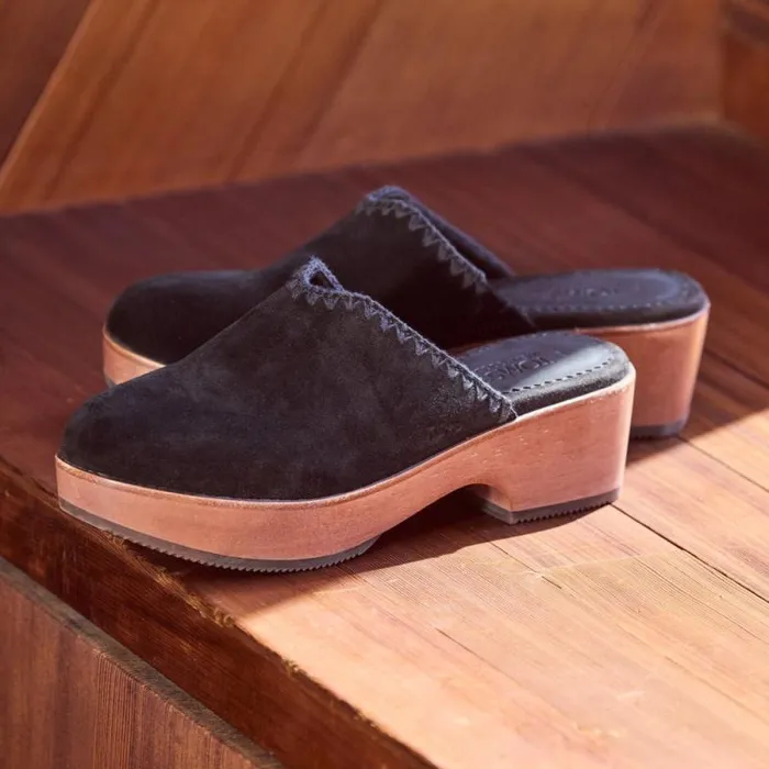 Toms Heels and Wedges Addison Clog Heel Deco Black 8211 Women Toms Heels and Wedges Addison Clog Heel Deco Black 8211 Women