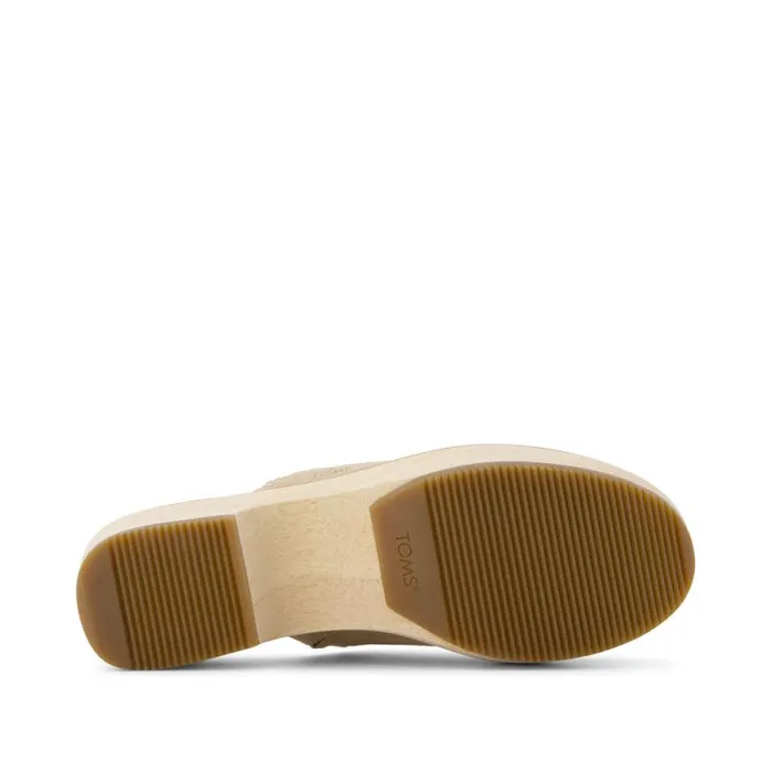 Toms Heels and Wedges Addison Clog Heel Deco Natural 8211 Women