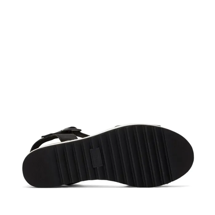 Toms Sandals Diana Wedge Sandal Black Leather 8211 Women Toms Sandals Diana Wedge Sandal Black Leather 8211 Women