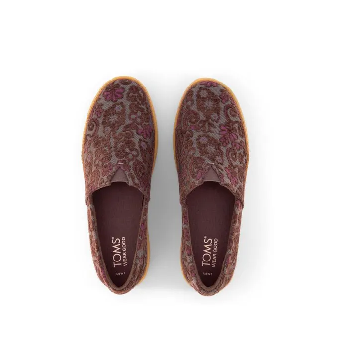 Toms Slip Ons Adelaide Espadrille Basil Green Floral Brocade 8211 Women Toms Slip Ons Adelaide Espadrille Basil Green Floral Brocade 8211 Women