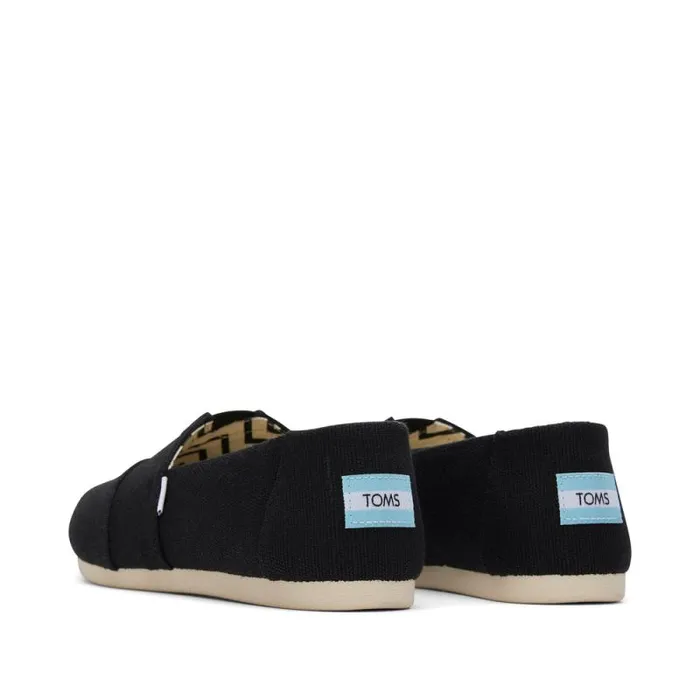 Toms Slip Ons Alpargata Black Heritage Canvas 8211 Women