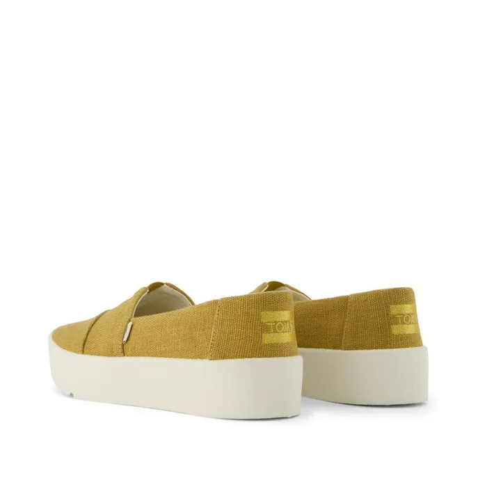 Toms Slip Ons Verona Slip On Sneaker Heritage Golden Canvas 8211 Women