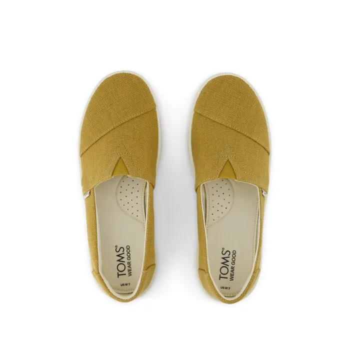 Toms Slip Ons Verona Slip On Sneaker Heritage Golden Canvas 8211 Women