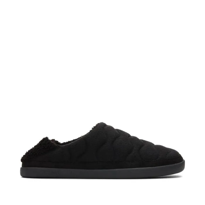 Toms Slippers Ezra Convertible Slipper Black Quilted Felt 8211 Women Toms Slippers Ezra Convertible Slipper Black Quilted Felt 8211 Women