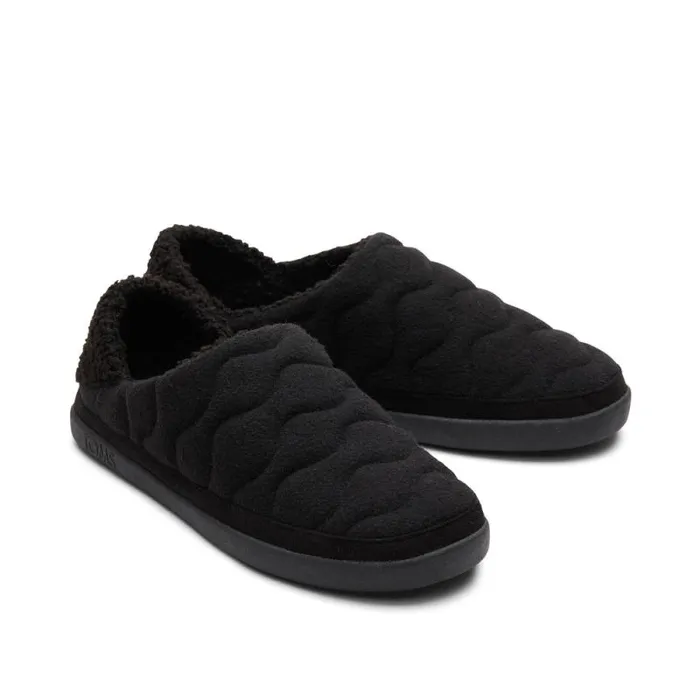Toms Slippers Ezra Convertible Slipper Black Quilted Felt 8211 Women Toms Slippers Ezra Convertible Slipper Black Quilted Felt 8211 Women