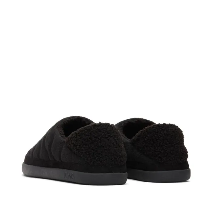 Toms Slippers Ezra Convertible Slipper Black Quilted Felt 8211 Women Toms Slippers Ezra Convertible Slipper Black Quilted Felt 8211 Women