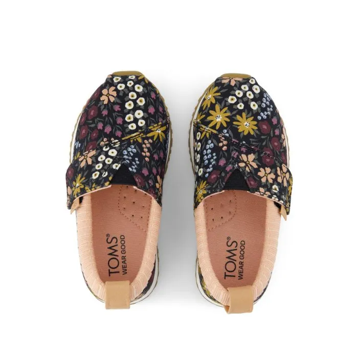 Toms Sneakers Resident Toddler Sneaker Black Wildflowers 8211 Kids