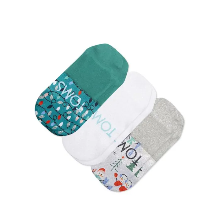 Toms Socks Classic No Show Socks 3 Pack Snowman 8211 Gear