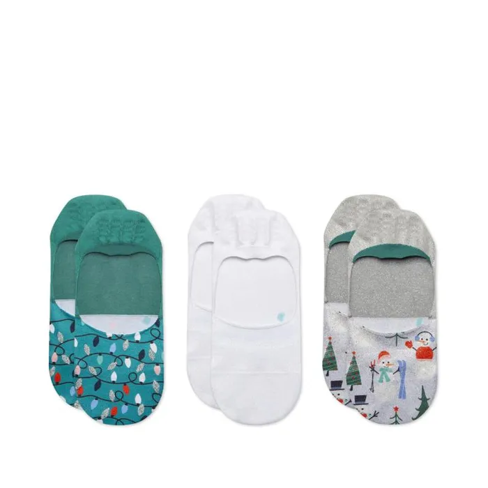 Toms Socks Classic No Show Socks 3 Pack Snowman 8211 Gear