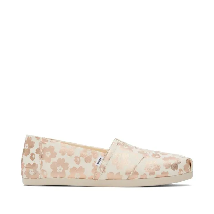 Toms TOMS Classics Alpargata Cloudbound Beige Ojai Floral Foil 8211 Women