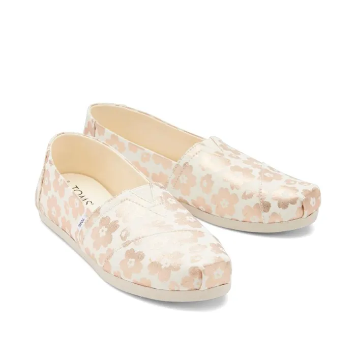 Toms TOMS Classics Alpargata Cloudbound Beige Ojai Floral Foil 8211 Women