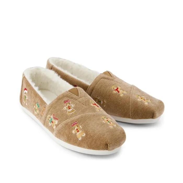 Toms TOMS Classics Alpargata Cloudbound Cozy Corduroy Embroidered Gingerbread 8211 Women Toms TOMS Classics Alpargata Cloudbound Cozy Corduroy Embroidered Gingerbread 8211 Women