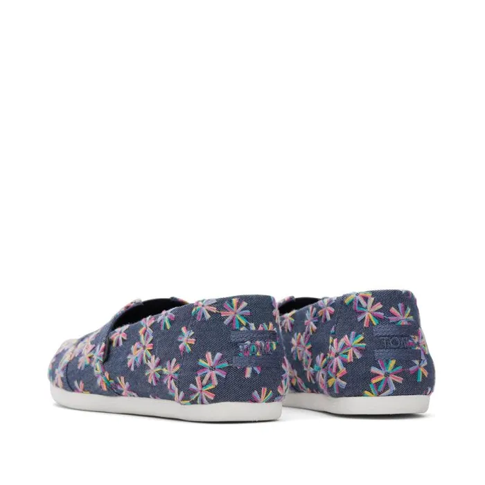 Toms TOMS Classics Alpargata Cloudbound Embroidered Floral Navy 8211 Women