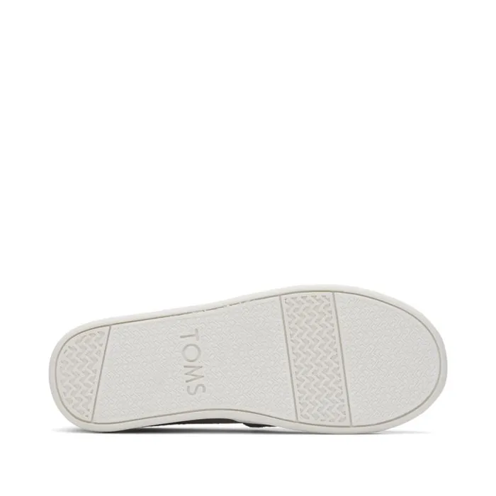 Toms TOMS Classics Alpargata Kids Shoe Drizzle Greydark Brown Trim 8211 KidsWomen Toms TOMS Classics Alpargata Kids Shoe Drizzle Greydark Brown Trim 8211 KidsWomen