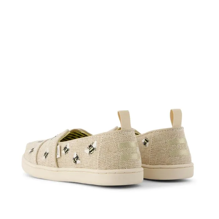 Toms TOMS Classics Alpargata Kids Shoe Embroidered Bees 8211 KidsWomen Toms TOMS Classics Alpargata Kids Shoe Embroidered Bees 8211 KidsWomen