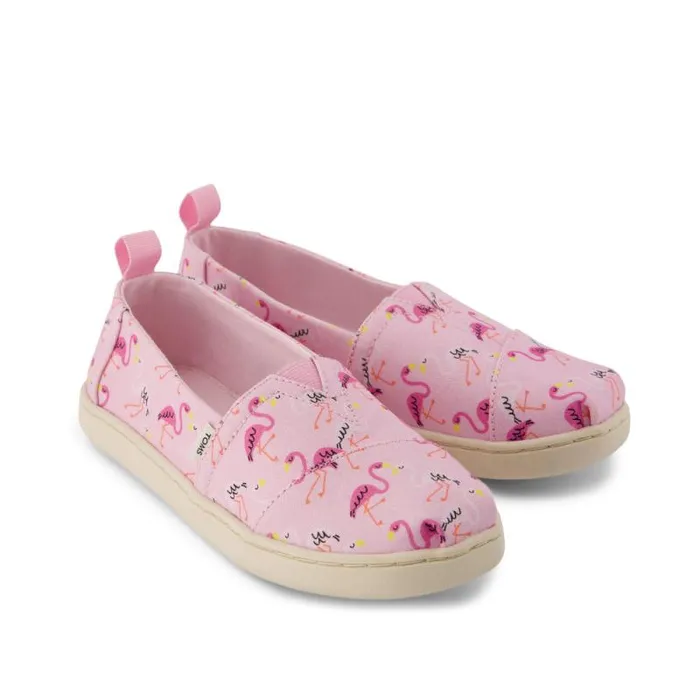 Toms TOMS Classics Alpargata Kids Shoe Pink Flamingos 8211 WomenKids Toms TOMS Classics Alpargata Kids Shoe Pink Flamingos 8211 WomenKids