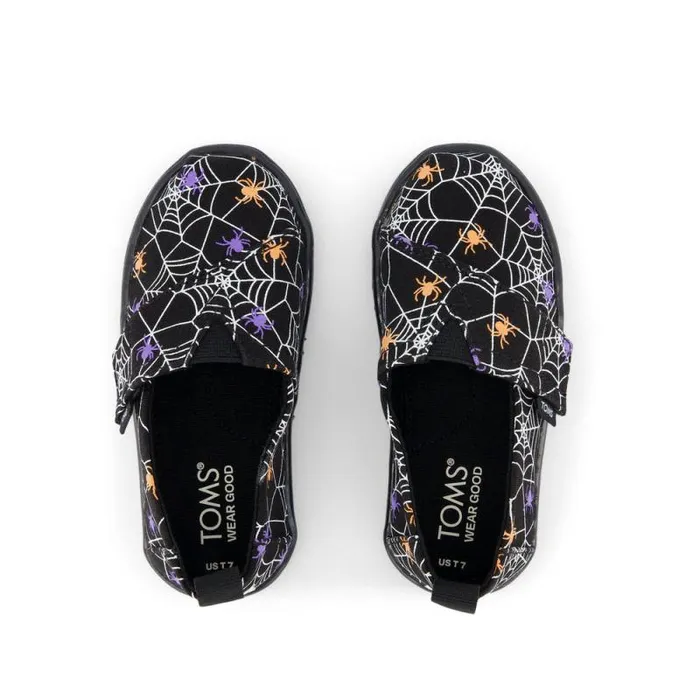 Toms TOMS Classics Alpargata Toddler Shoe Black Glow In The Dark Spiders 8211 KidsWomen Toms TOMS Classics Alpargata Toddler Shoe Black Glow In The Dark Spiders 8211 KidsWomen