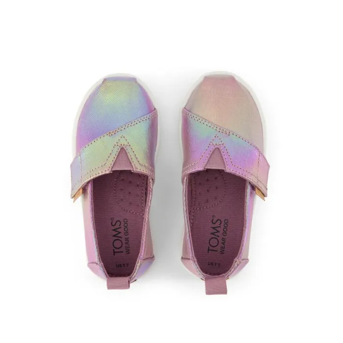 Toms TOMS Classics Alpargata Toddler Shoe Purple Iridescent 8211 KidsWomen