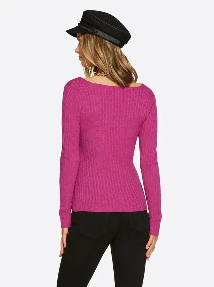 Tops Clothing Jessica Simpson Adrielle Sweater In Festival Fuschia