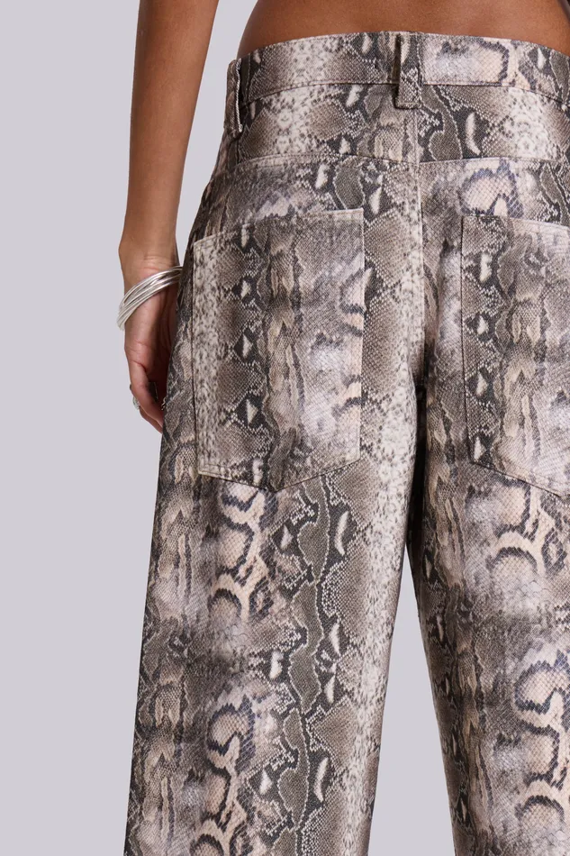 Tops Jaded London Women Shop Boa Snake Print Colossus Jeans