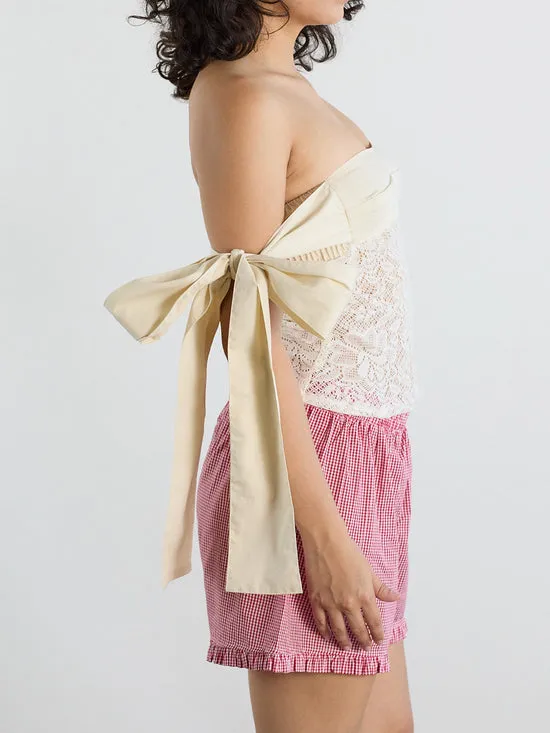 Tops Lisa Says Gah Women Open Wings Top Ivory