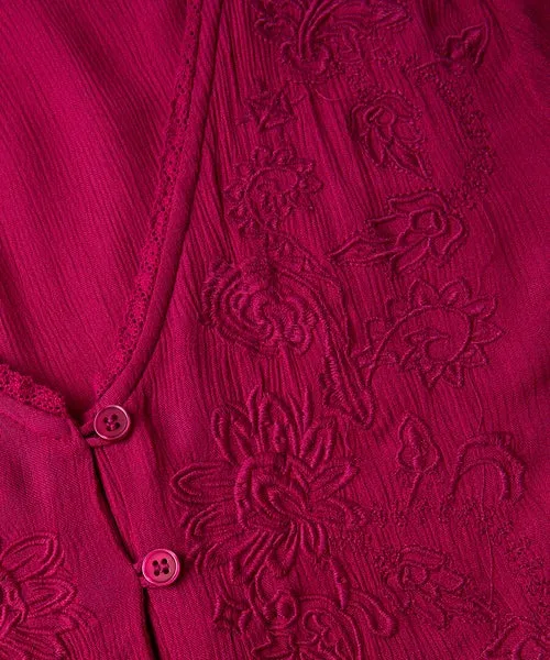 Tops Tunics and Blouses Apparel Joebrowns Ever So Pretty Embroidered Tunic Top Pink