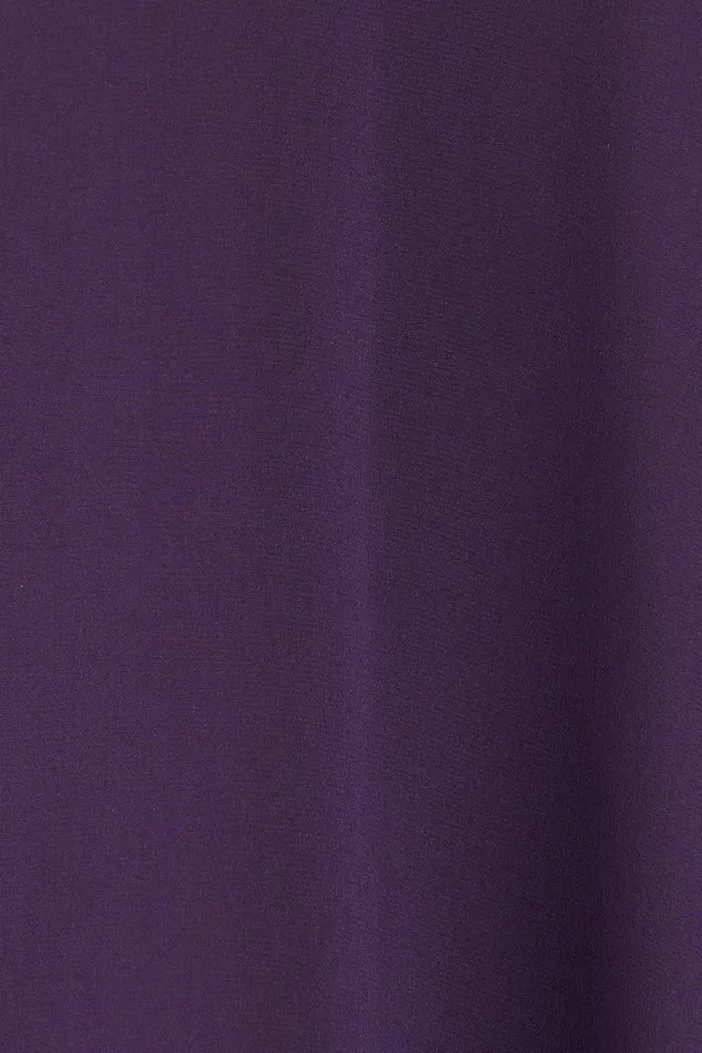 Tops Women Halston Wendy Top In Crepe De Chine Eggplant