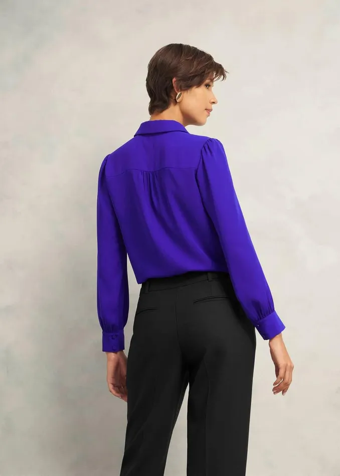 Tops Women HOBBS Caitlyn Shirt Nordic Blue