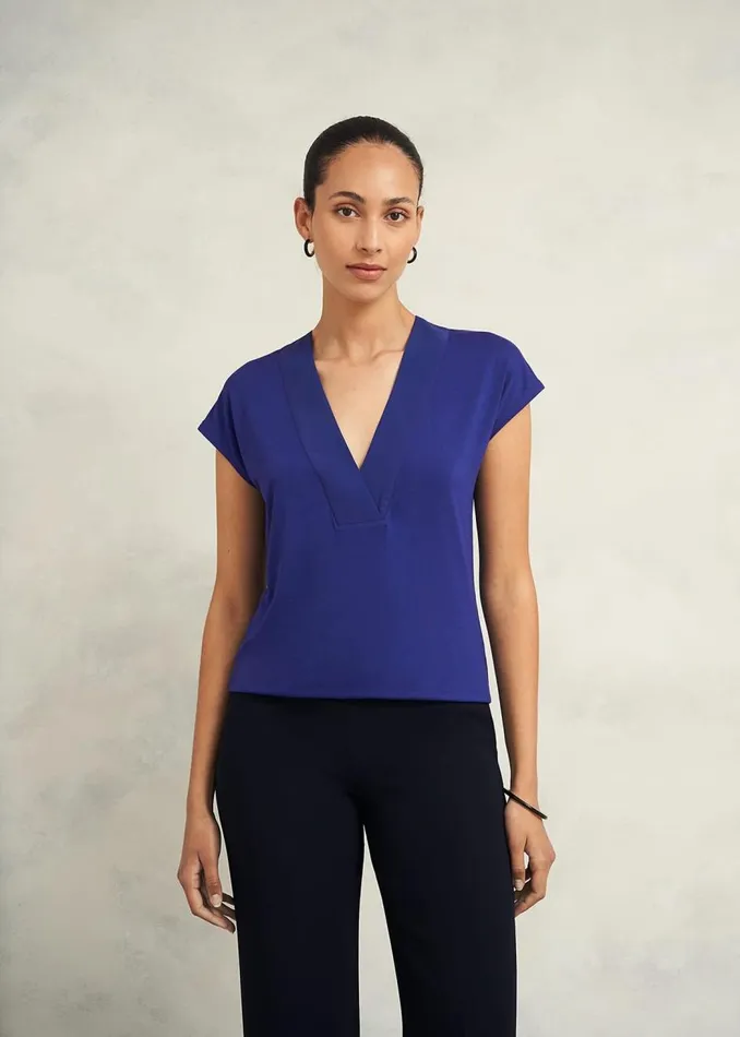 Tops Women HOBBS Jonie Top Shore Blue