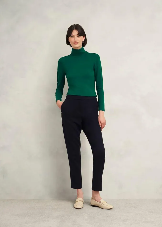 Tops Women HOBBS Mischa Roll Neck Top Agate Green