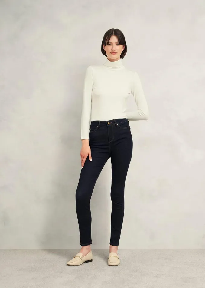 Tops Women HOBBS Mischa Roll Neck Top Hobbs Ivory