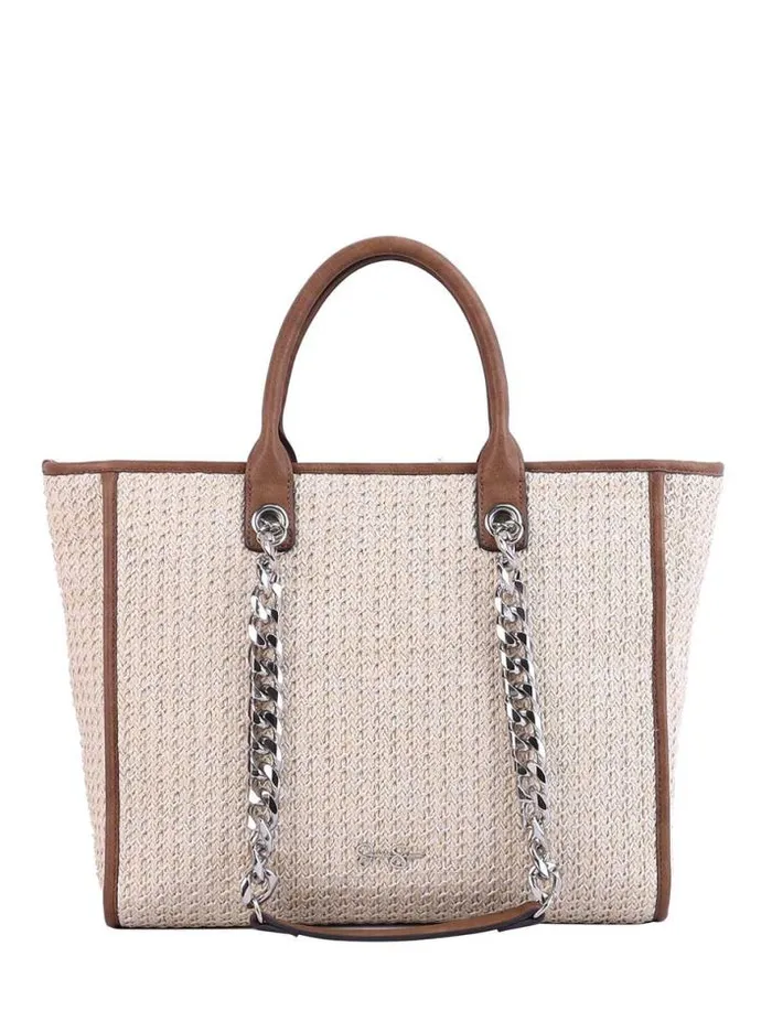 Tote Bags Jessica Simpson Dani Tote In Almond Brown Glitter
