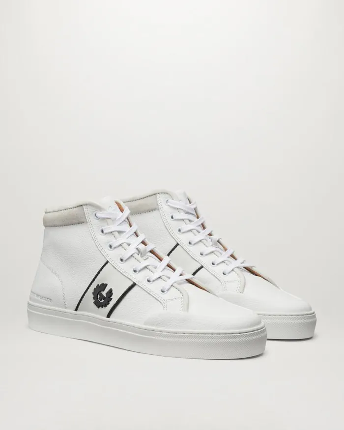 Trainers Men Belstaff Phoenix High Top Sneakers White Trainers Men Belstaff Phoenix High Top Sneakers White