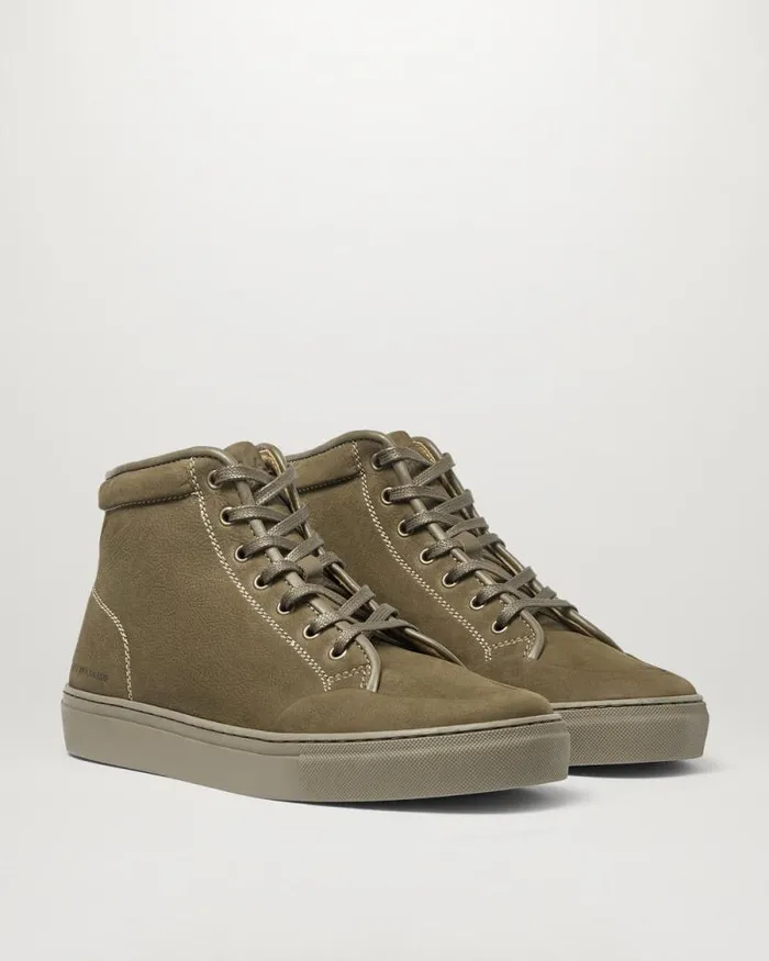 Trainers Men Belstaff Rally High Top Trainers Dark Khaki