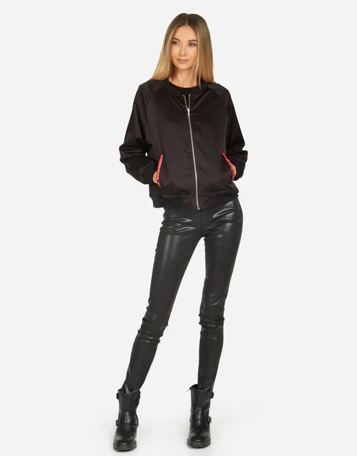 Trishelle Bandana Lip Black Red Bandana Women039s Lauren Moshi Jackets