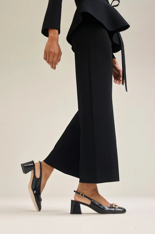Trousers MICRO CREPE CROP TROUSER BLACK 8211 Scanlan Theodore Women Trousers MICRO CREPE CROP TROUSER BLACK 8211 Scanlan Theodore Women