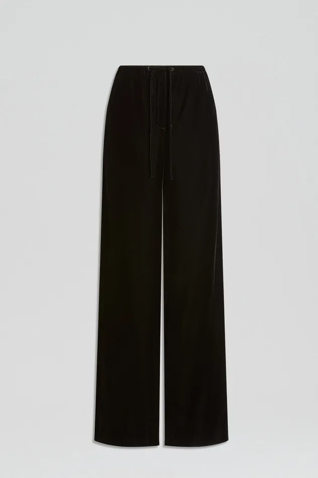 Trousers VELVET TROUSER BLACK 8211 Scanlan Theodore Women