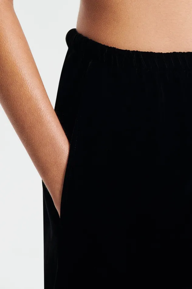 Trousers VELVET TROUSER BLACK 8211 Scanlan Theodore Women
