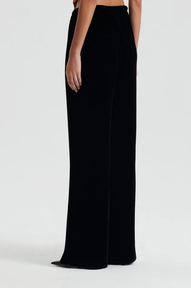 Trousers VELVET TROUSER BLACK 8211 Scanlan Theodore Women