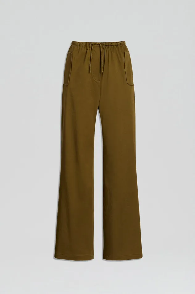 Trousers Women Scanlan Theodore POCKET CARGO OLIVE Trousers Women Scanlan Theodore POCKET CARGO OLIVE