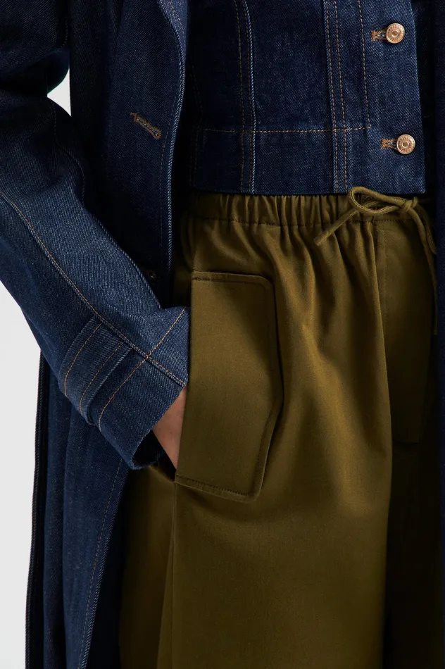Trousers Women Scanlan Theodore POCKET CARGO OLIVE Trousers Women Scanlan Theodore POCKET CARGO OLIVE