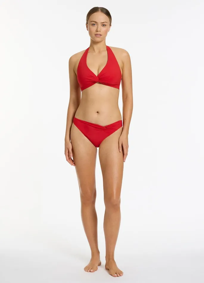 Twist Front Hipster Bikini Bottom Rosso Women JETS Australia Hipster Bikini Bottoms