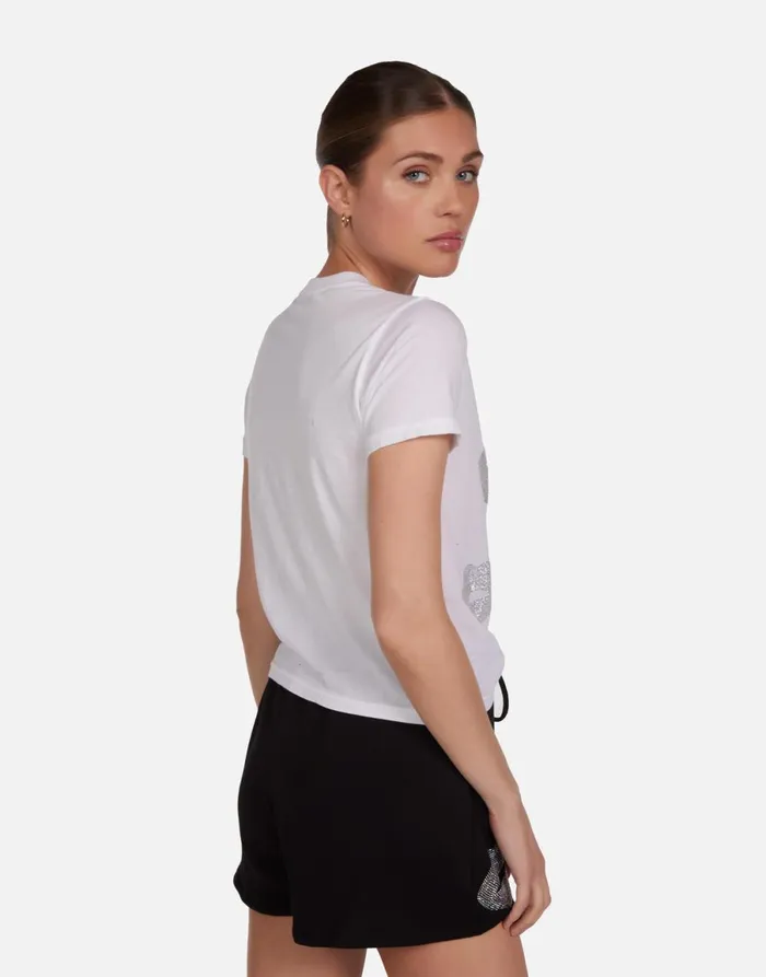 Ursula Crystal Multi Lips White Women039s Lauren Moshi Short Sleeve