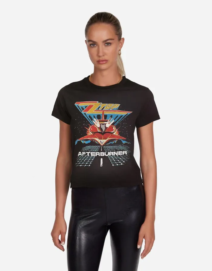 Ursula ZZ Top Afterburner Black Haze Women039s Lauren Moshi Short Sleeve