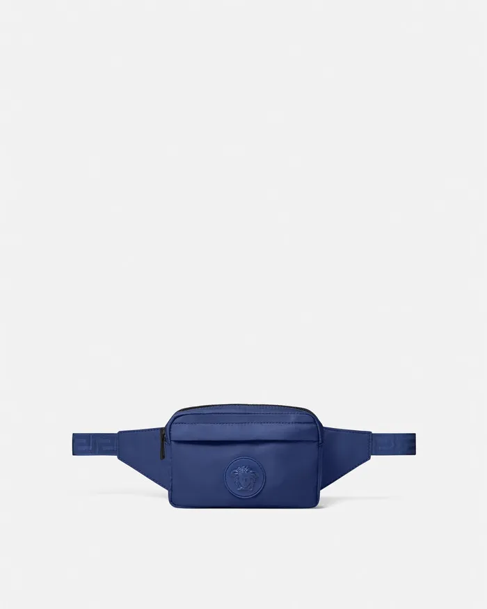Versace Bags and Accessories Kids Medusa Belt Bag Blue