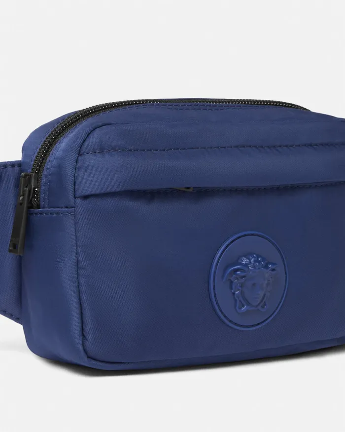 Versace Bags and Accessories Kids Medusa Belt Bag Blue