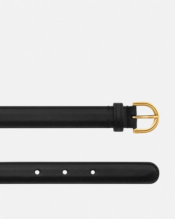 Versace Belts Women Medusa 03995 Leather Belt 2 Cm Blackgold