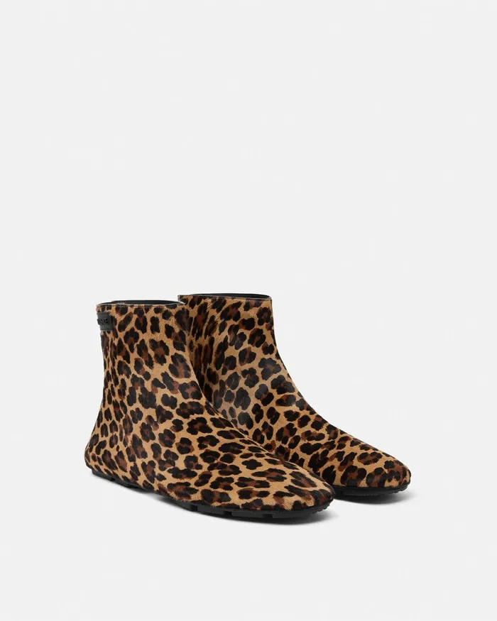 Versace Boots Men Leopard Villa Ankle Boots Animalier