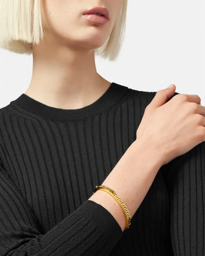 Versace Bracelets Women Greca Bangle Bracelet Gold