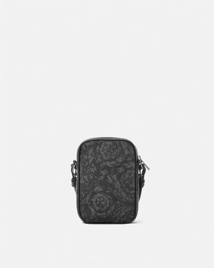 Versace Crossbody and Messengers Men Barocco Crossbody Bag Blackprint